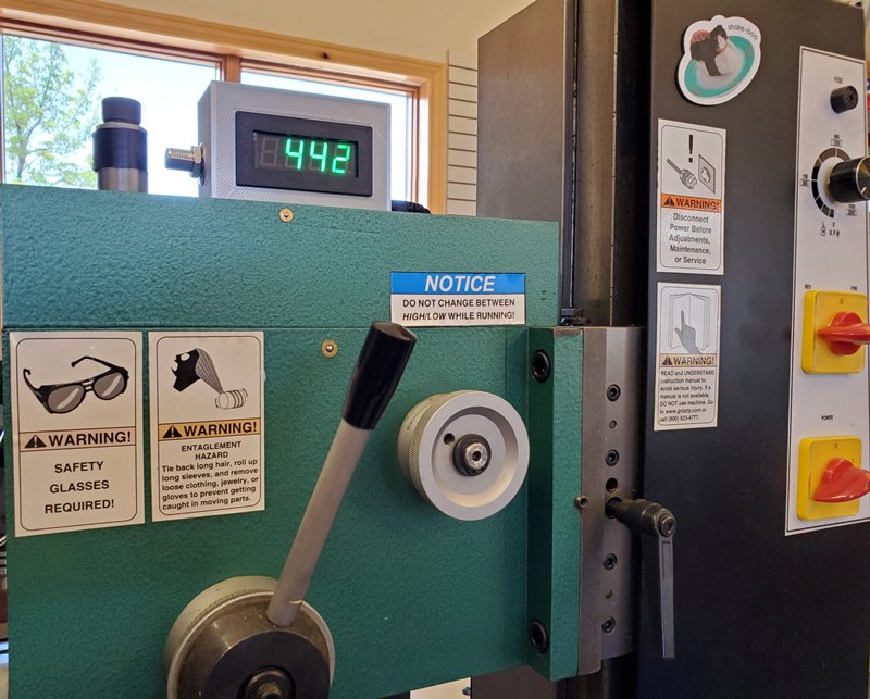 Adding a Tachometer to a Grizzly Mill – Outpost4